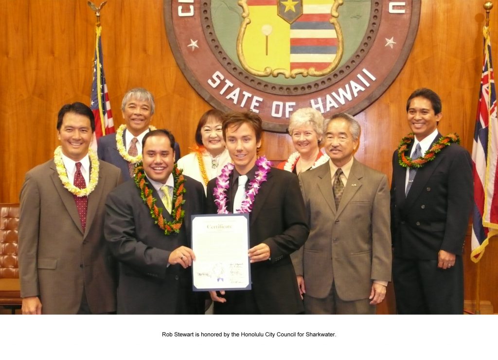 Rob Stewart honored by Honolulu City Council