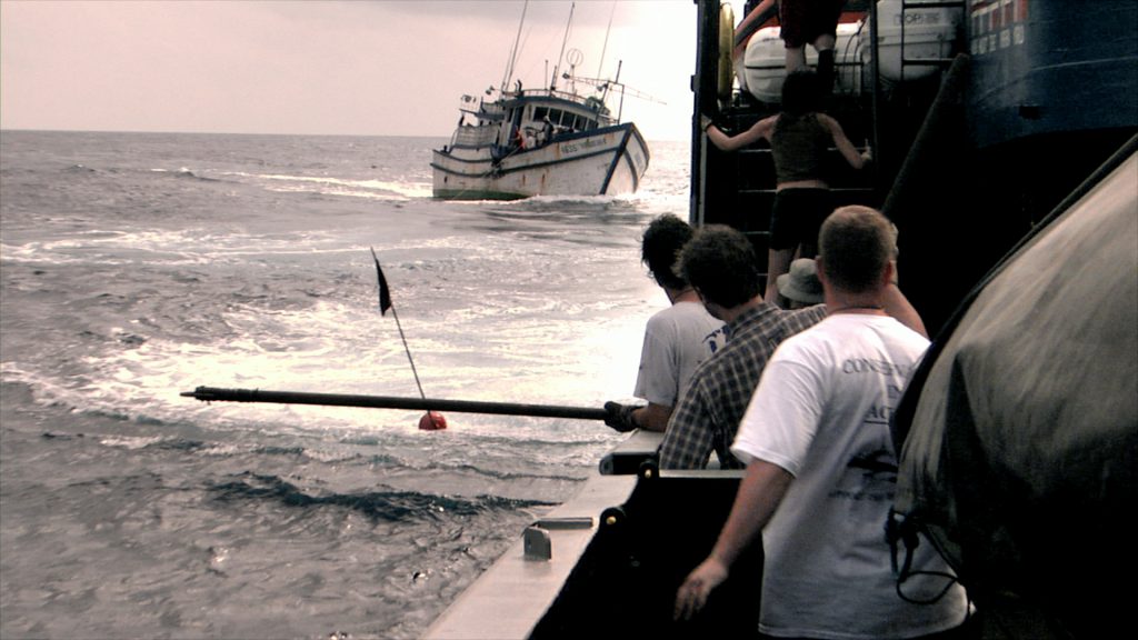trying to intercept the pirate fishing boat