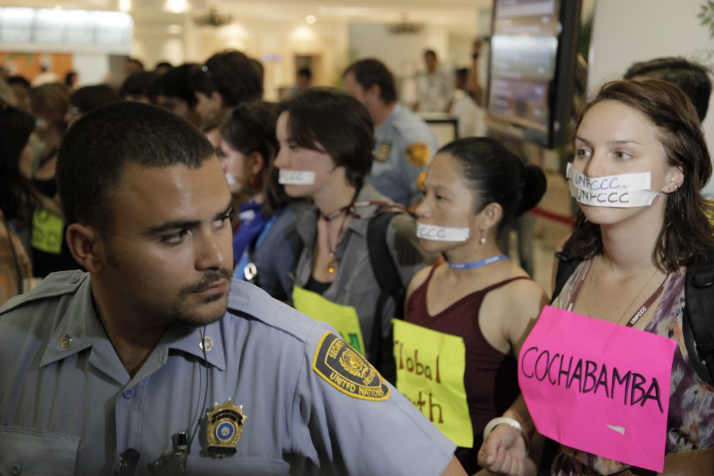 PROTESTERS AT COP 16