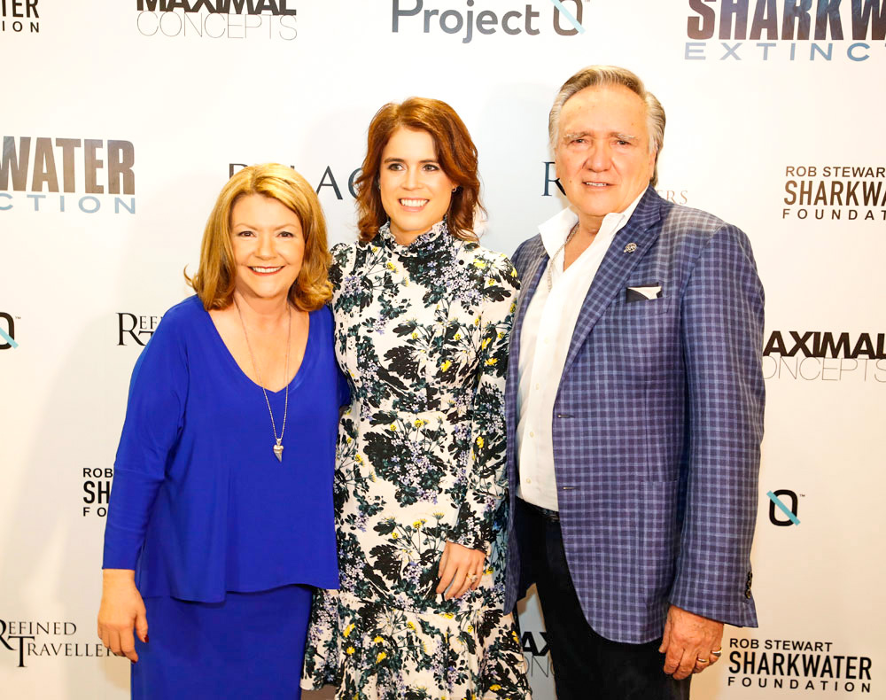 Sandy Stewart, HRH Princess Eugenie of York and Brian Stewart